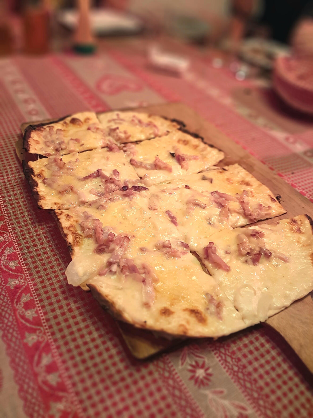 tarte flambée gratinée