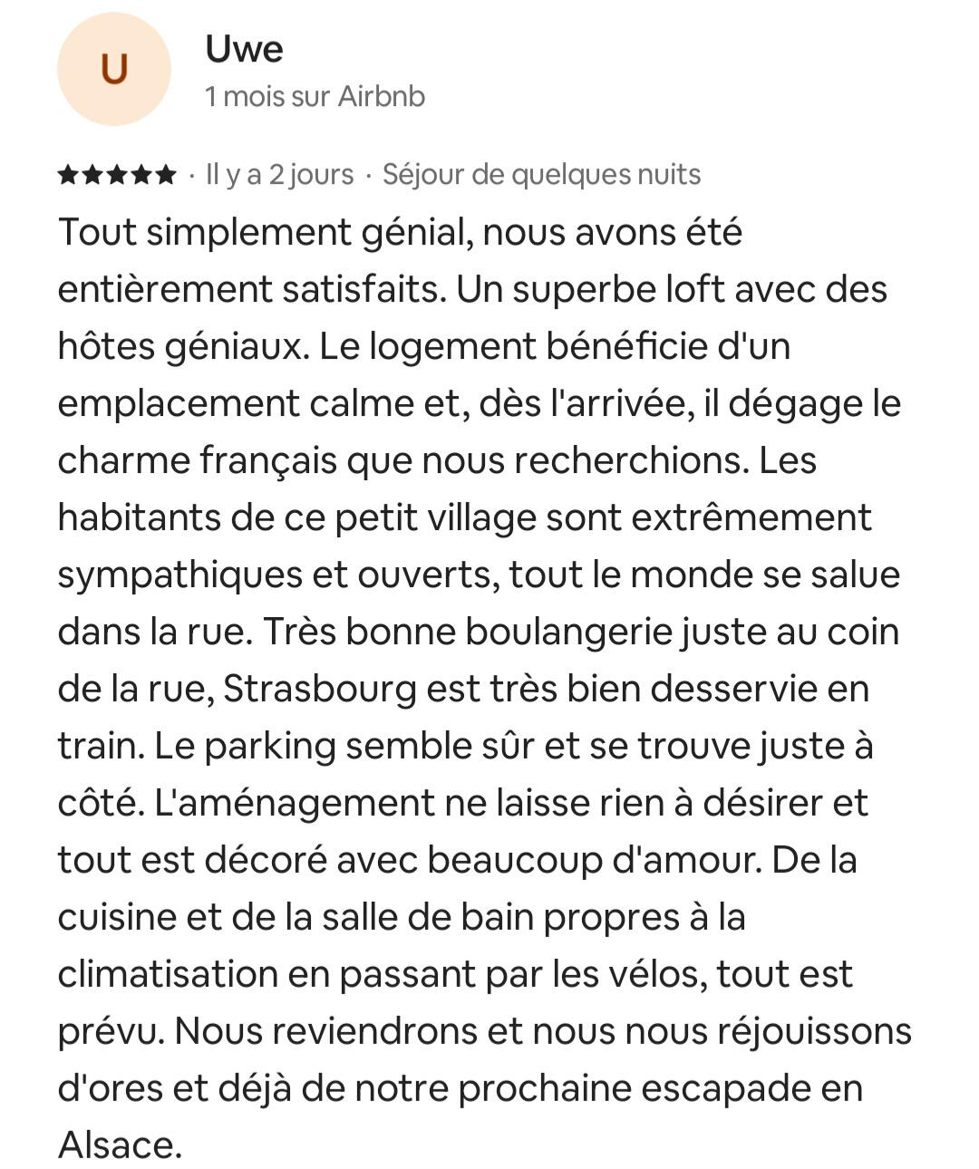 avis airbnb