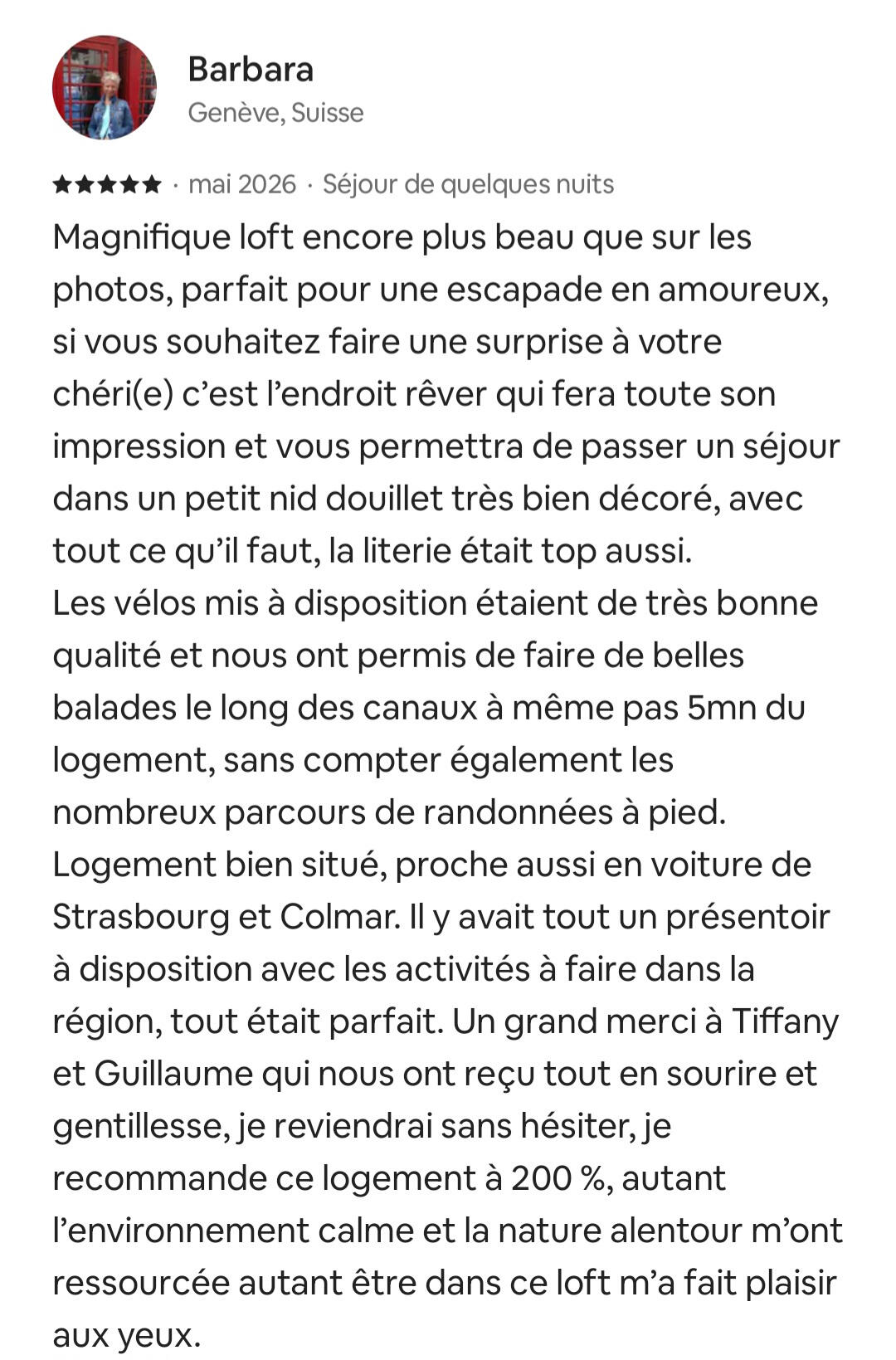 avis airbnb